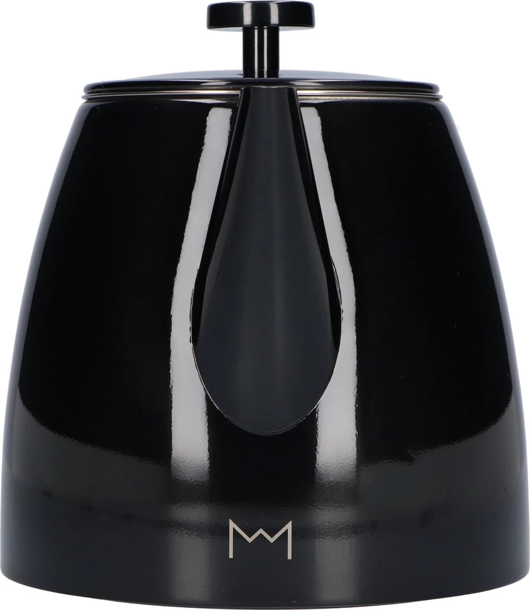 Vaja® Theepot Juliette Met Filter - Dubbelwandig -Theekan 1.0L - Glimmend Zwart - Afbeelding 11