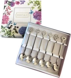 ESSENTIALS73 Luxe Theelepel - Koffielepel Set Van 6 RVS - Theelepeltje - Lepeltjes - Lepels - Koffielepeltje -Koffielepels - Theelepels - Lepel - Koffie - Thee - Lepeltje