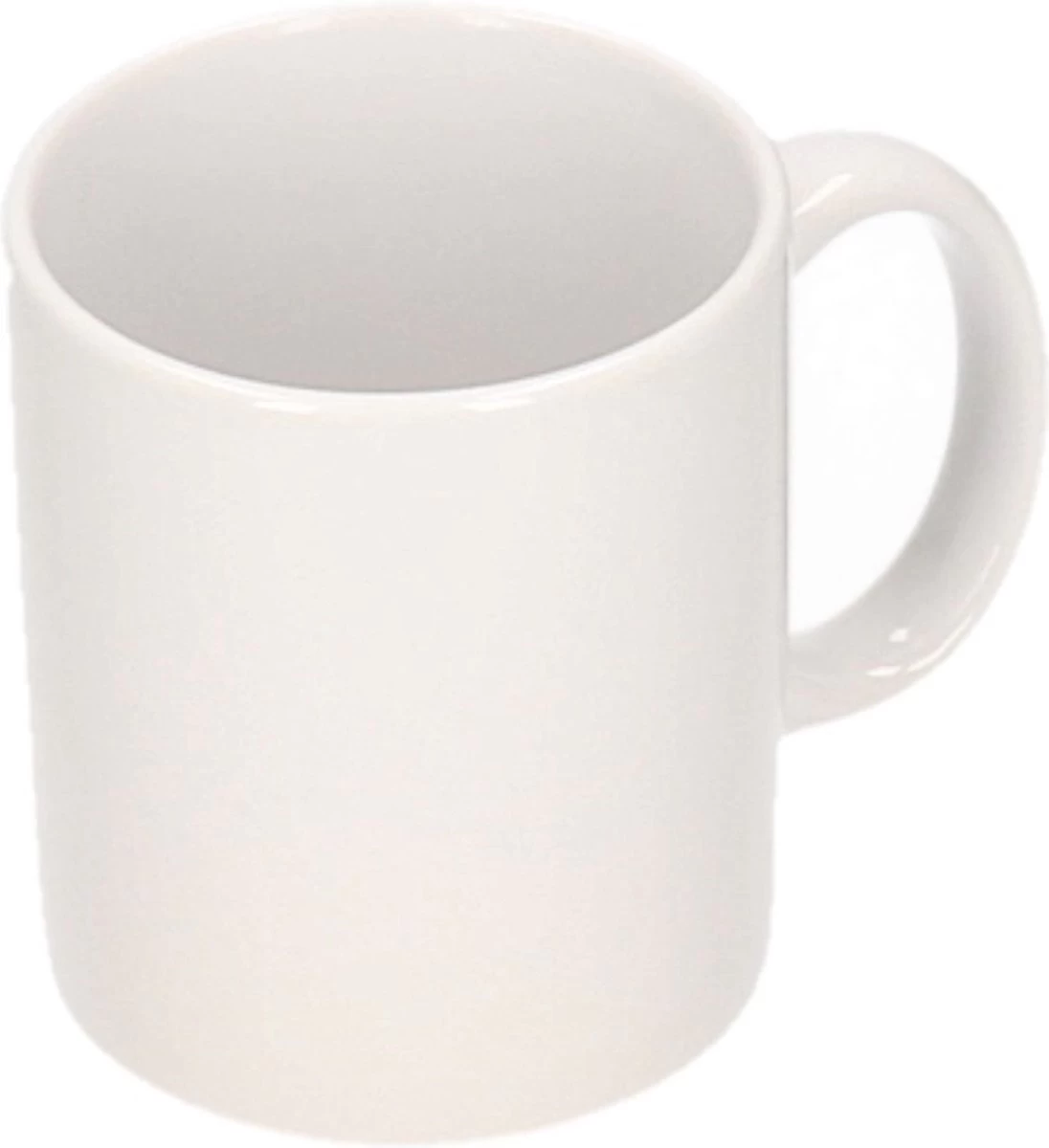 10x Onbedrukte Witte Mokken 300 Ml - Blanco Koffiemokken - Afbeelding 3