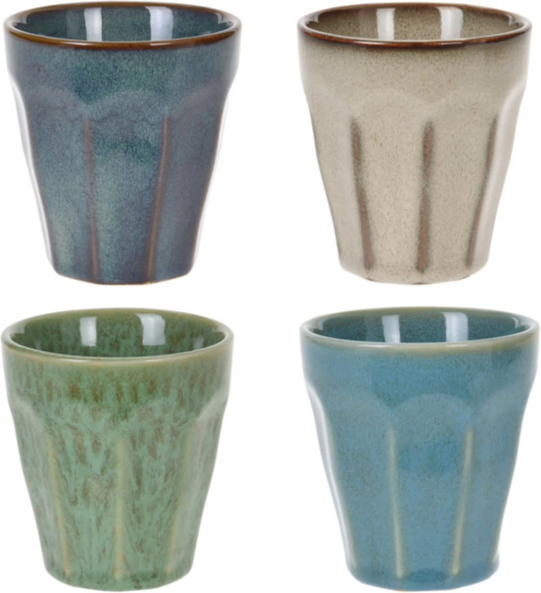 Orange85 Cappuccino Mokken - 4 Stuks - 250 Ml - Porselein - Hittebestendig - Keuken - Accessoires - Cappuccino Glazen - Cappuccino Kopjes - Latte Macchiato Glazen