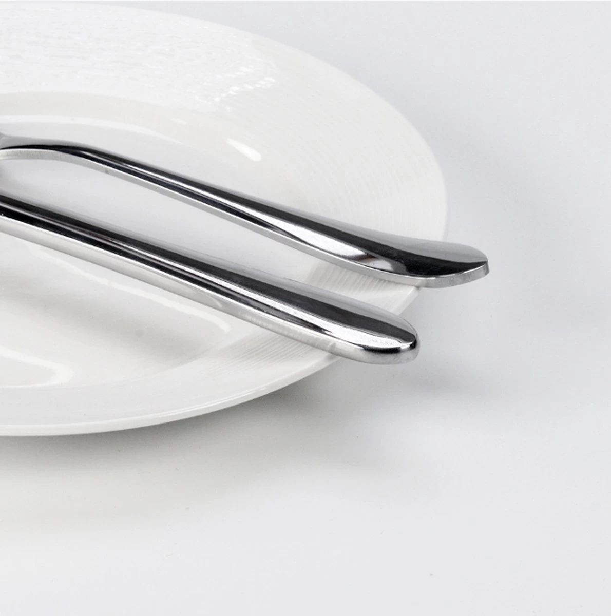 Merkloos Bestekset Luxe Round 24-delig | Premium Quality | 6 Personen - Afbeelding 3