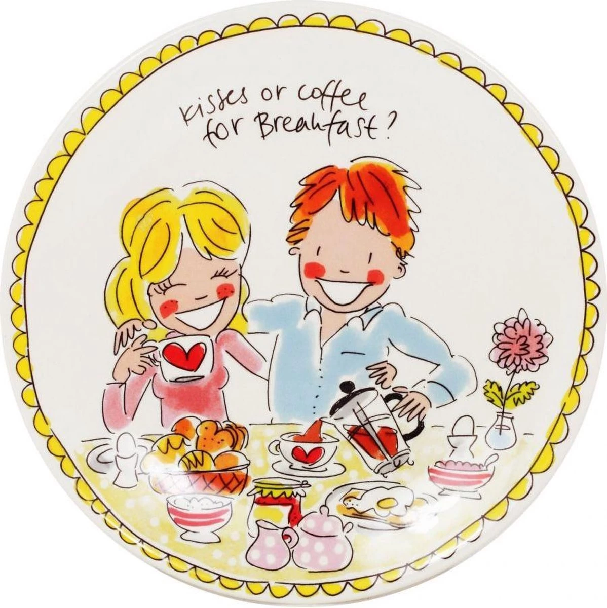 Blond Amsterdam Bord 22 Cm Love - Even Bijkletsen