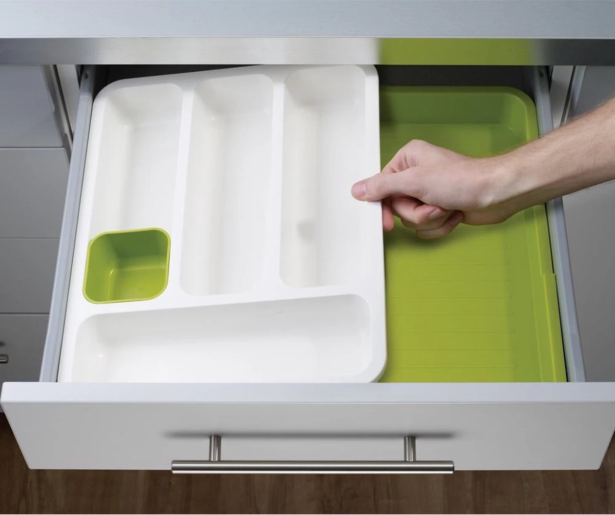 Joseph Joseph Uitschuifbare Bestekbak - Grijs - Sorteervakken & Verstelbaar & Uitschuifbaar - Afbeelding 3