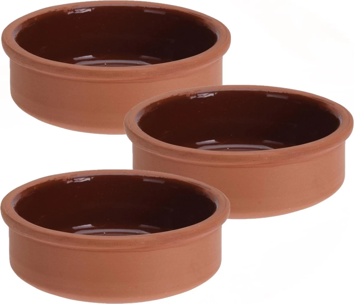 Merkloos 6x Tapas Schaaltjes 500 Ml Terracotta 12 Cm - Keukenbenodigdheden - Kookbenodigdheden - Tafel Dekken - Tapasschaaltjes - Tapas/snacks/hapjes Bereiden En Serveren - Afbeelding 2