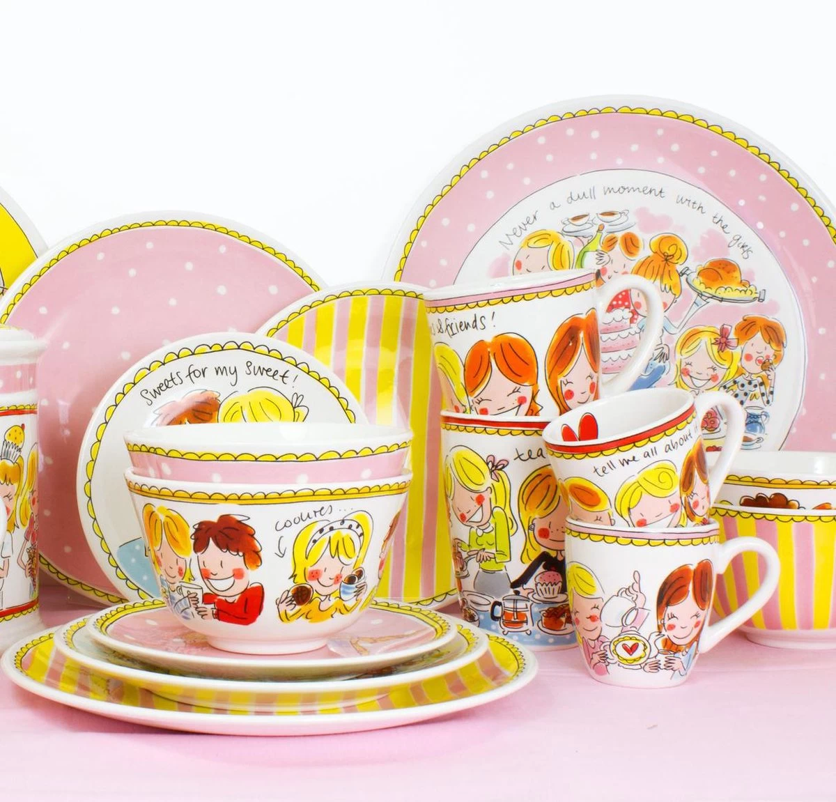 Blond Amsterdam Bord 22 Cm Love - Even Bijkletsen - Afbeelding 4