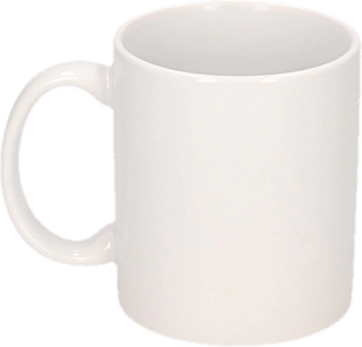 10x Onbedrukte Witte Mokken 300 Ml - Blanco Koffiemokken