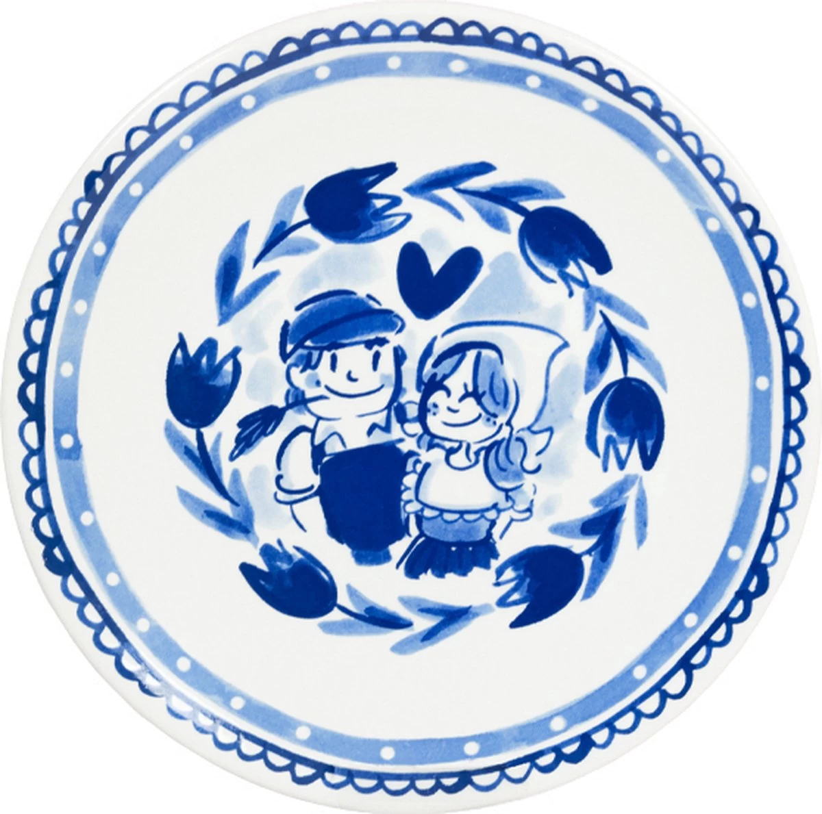 Blond Amsterdam, Delfts Blond, Ontbijtbord Tulp 22cm