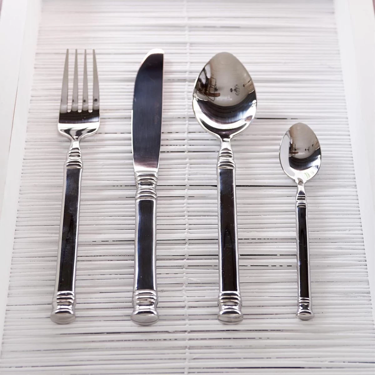 Riviera Maison Bestekset Zilver - Bon Appétit Cutlery - Set Van 4 Stuks - Afbeelding 3