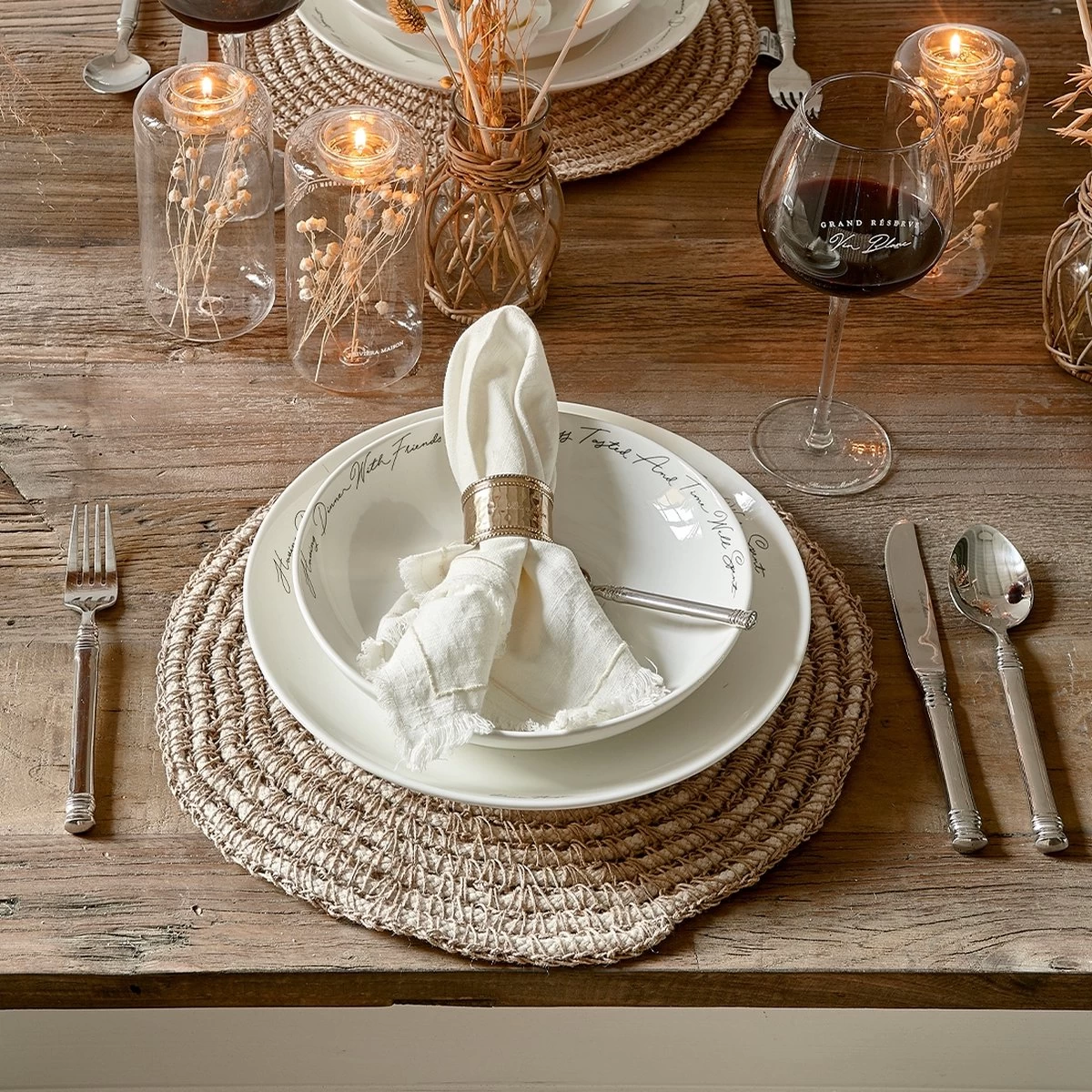 Riviera Maison Bestekset Zilver - Bon Appétit Cutlery - Set Van 4 Stuks - Afbeelding 5