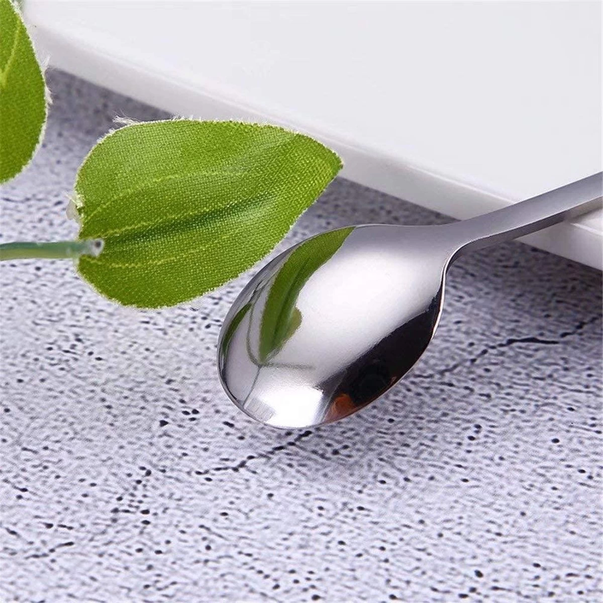 ESSENTIALS73 Luxe Theelepel - Koffielepel Set Van 6 RVS - Theelepeltje - Lepeltjes - Lepels - Koffielepeltje -Koffielepels - Theelepels - Lepel - Koffie - Thee - Lepeltje - Afbeelding 3