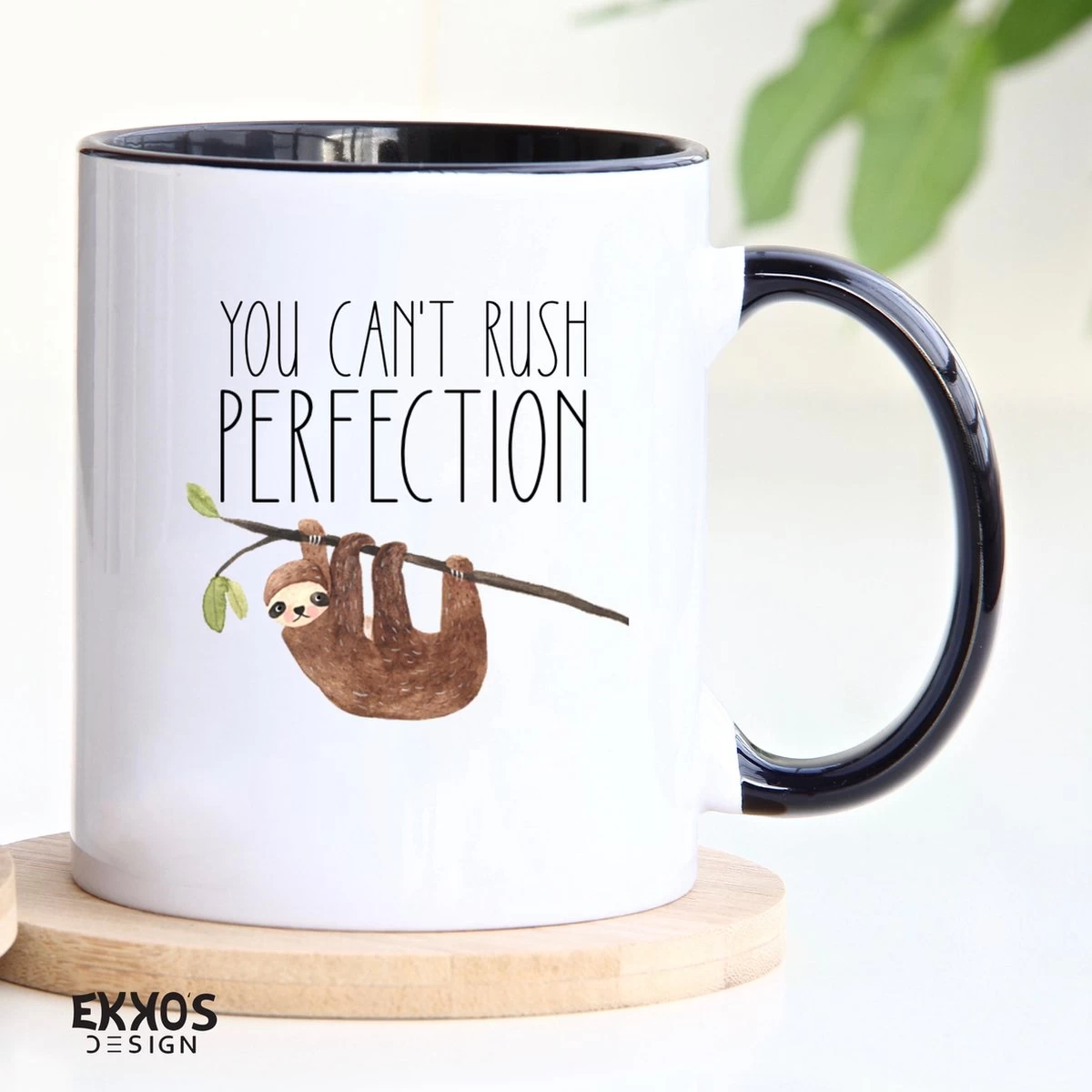 You Cant Rush - Luiaarden - Dieren - Cadeau Voor Vrouw - Koffiemok - Grappige Cadeaus - Cadeau Voor Man - Kado Vrouw - Valentijn Cadeautje Voor Haar - Mokken En Bekers - Verjaardag Cadeau - Koffiekopjes - Mok Met Tekst - Afbeelding 4