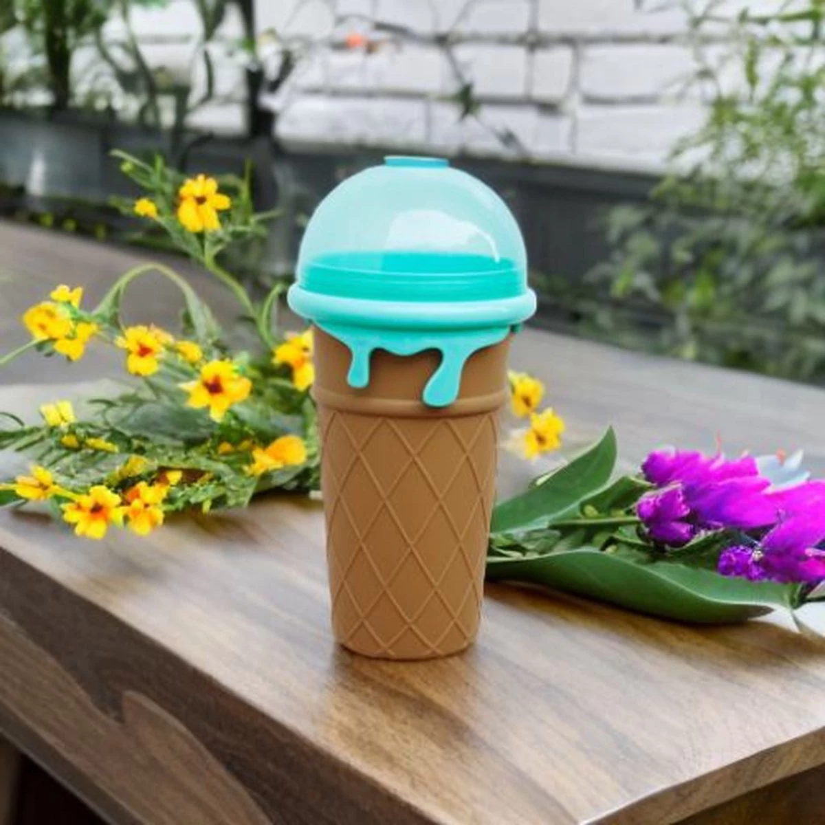 Frozen Magic Slushy Maker - Slush Puppy Maker - IJscrusher - Slush Puppy Beker - Slushy Puppy Maker - Slush Puppy Machine - Slush Maker - Slushy Cup - Tiktok - Bruin - Afbeelding 3