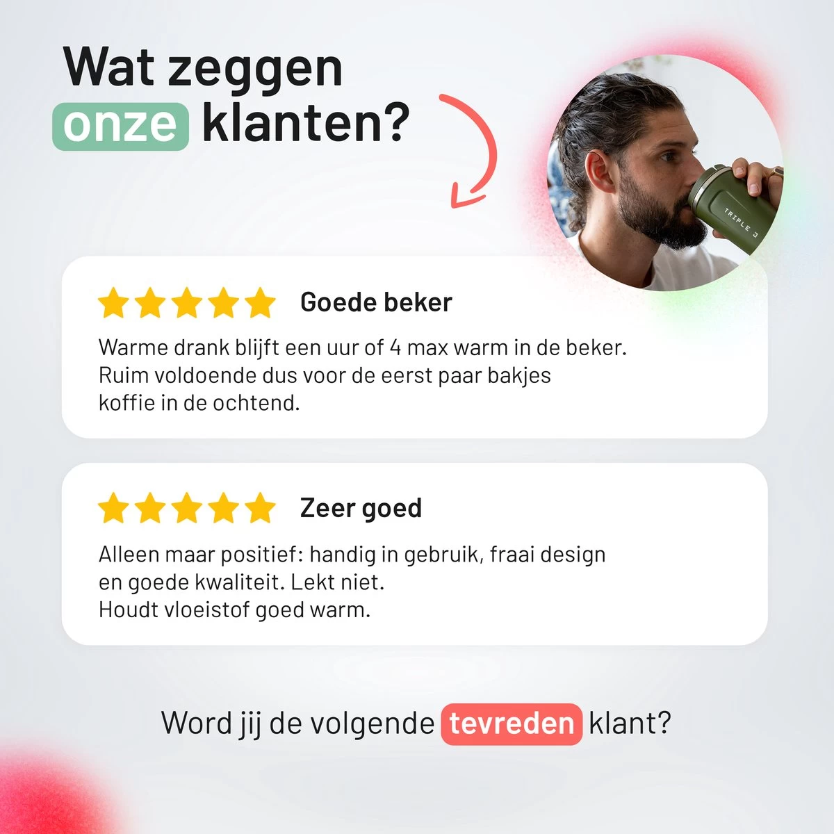 Triple J® Koffiebeker To Go - Thermosbeker - BPA & Lekvrij - 380ml - Blauw - Afbeelding 7