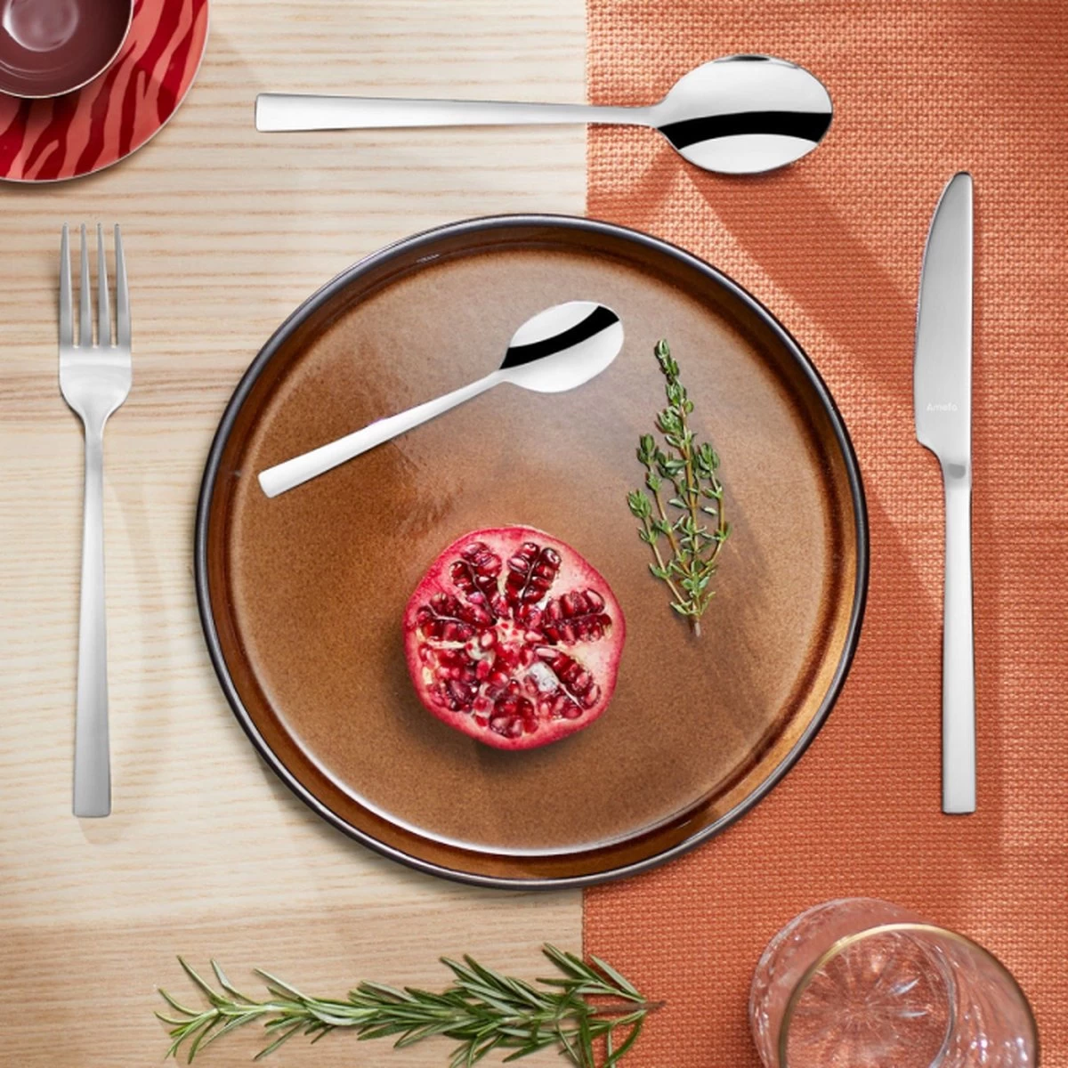 Amefa Manille - 42 Delige All You Need Bestekset - 6 Personen - Zilver - Complete Set Bestek - Afbeelding 2