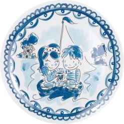 Blond Amsterdam Delfts Blond Melamine Ontbijtbord Boot - Ø 22 Cm