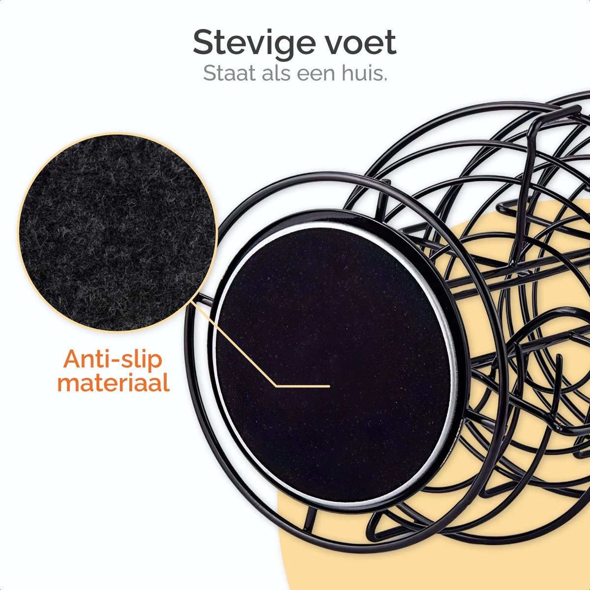 Goliving Eierrek - Eierhouder - Eiermand - Eieren Bewaren - Draaibaar - Ruimtebesparend - RVS - Zwart - Afbeelding 8