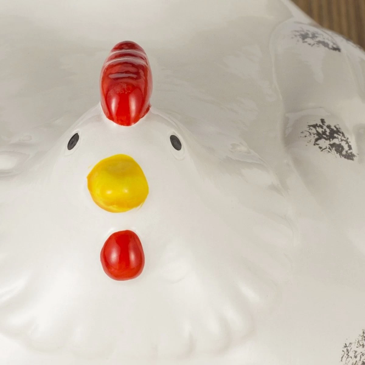 Eiermand Draadstaal Kip Wit Eierrek Eierhouder Eieren Bewaren Metaal Fruitschaal - Afbeelding 4