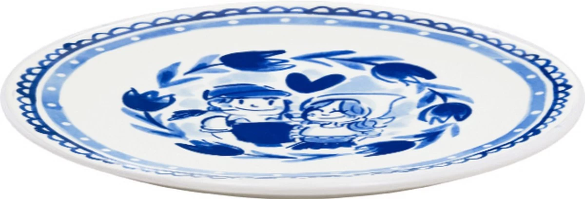 Blond Amsterdam, Delfts Blond, Ontbijtbord Tulp 22cm - Afbeelding 2