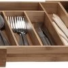 Excellent Houseware Bestekbak Hout Uitschuifbaar