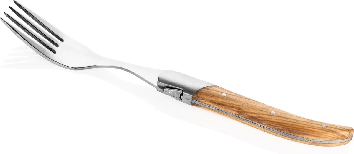 Laguiole Style De Vie Vorken Luxury Line - 6-delig - Olijfhout - Afbeelding 2