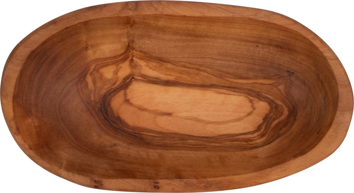 Bowls And Dishes Pure Olive Wood Olijfhouten Schaal Rustique Ovaal 17 Cm - Cadeau Tip! - Afbeelding 2