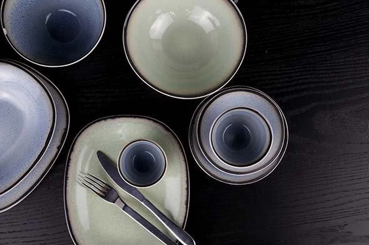 Cosy & Trendy Fez Green Schotel/Bordje Ø15,5cm ( Set Van 6 ) - Afbeelding 3