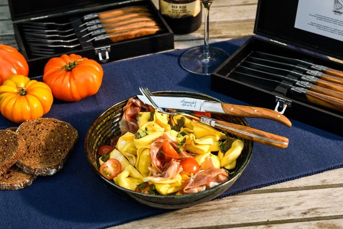 Laguiole Style De Vie Vorken Luxury Line - 6-delig - Olijfhout - Afbeelding 3