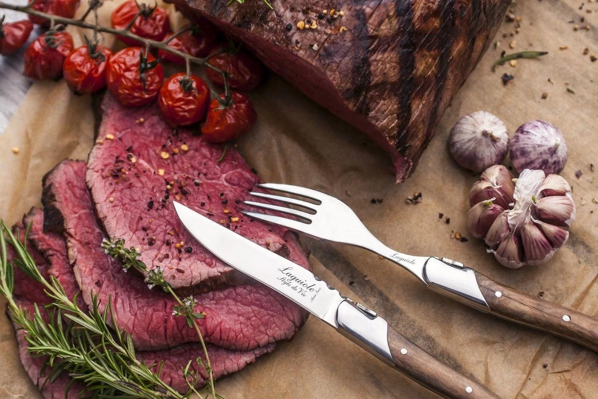 Laguiole Style De Vie Vorken Luxury Line - 6-delig - Olijfhout - Afbeelding 4