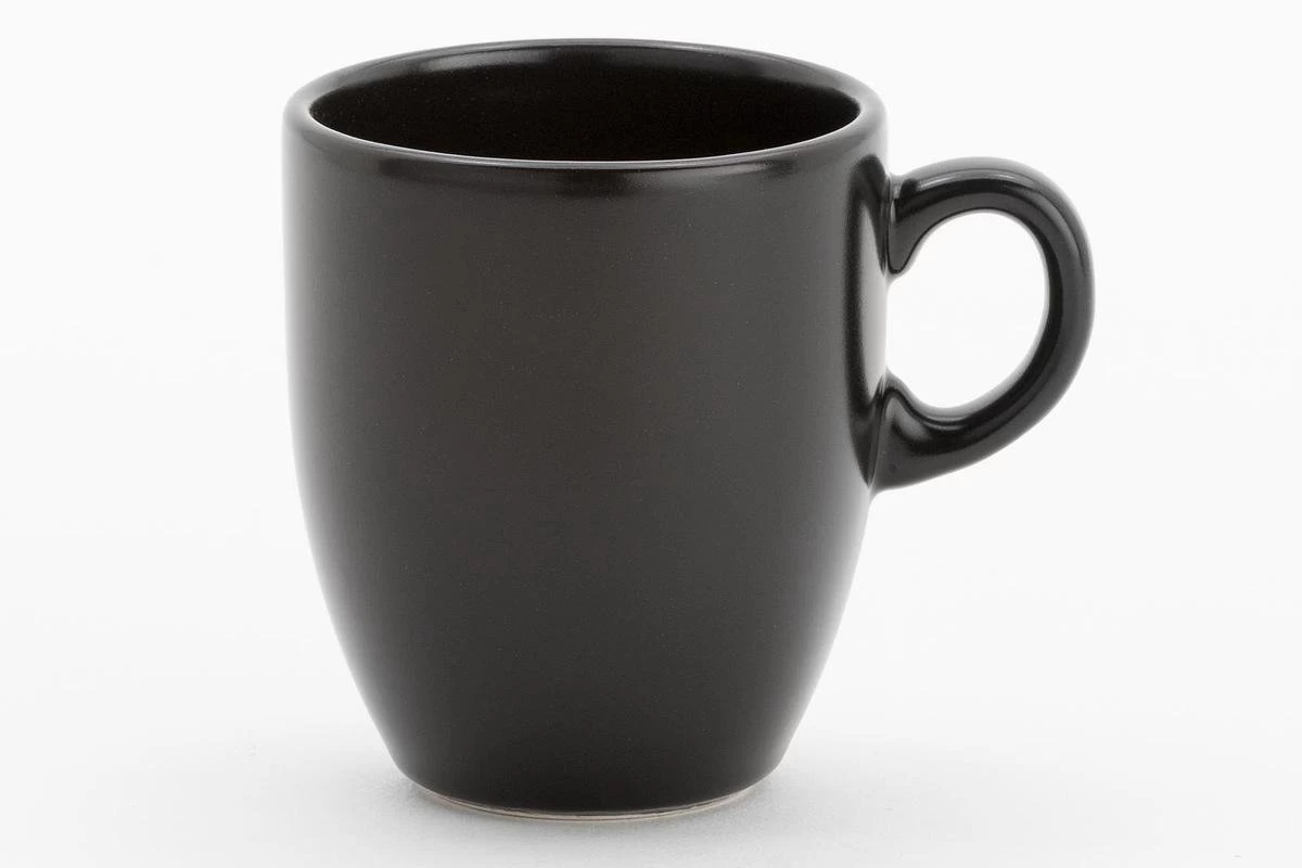 Lite-Body Hermes Koffie Beker - 20cl - Set Van 6 Stuks - Zwart Mat - Afbeelding 3