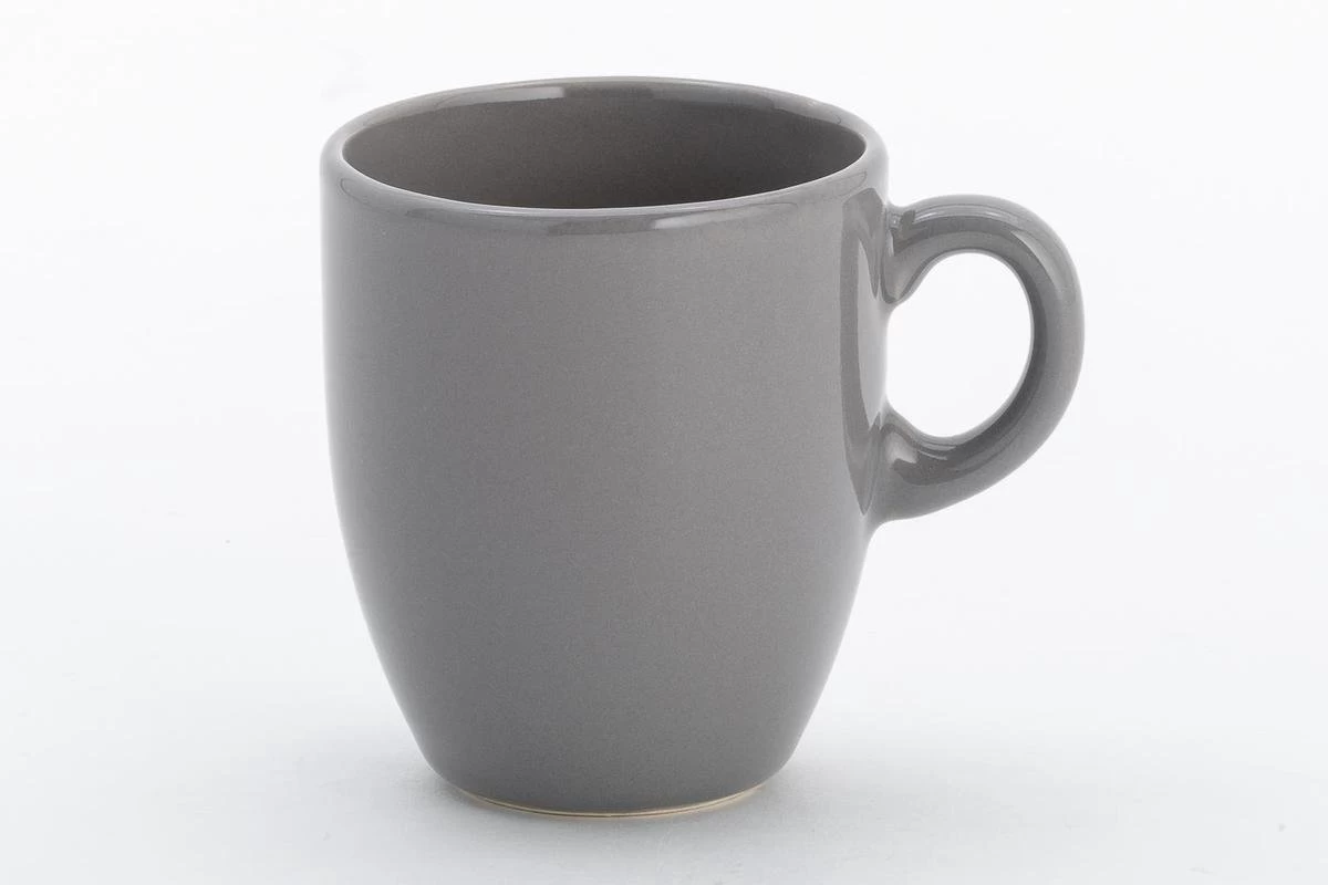 Lite-Body Hermes Koffie Beker 20 Cl - Set Van 6 Stuks - Aardewerk - Grijs - Afbeelding 2