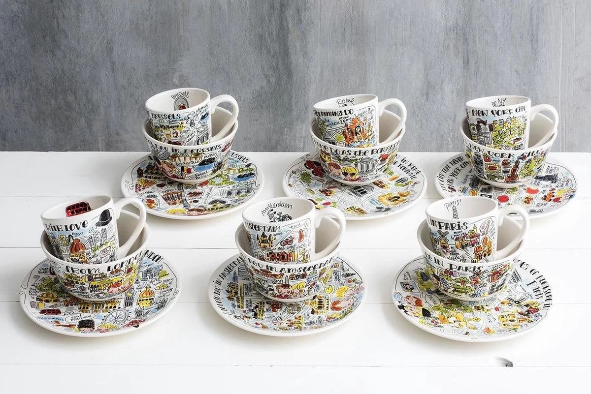 Blond Amsterdam City Londen Bord - Ø 22 Cm - Afbeelding 3