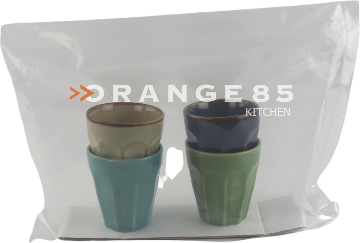 Orange85 Cappuccino Mokken - 4 Stuks - 250 Ml - Porselein - Hittebestendig - Keuken - Accessoires - Cappuccino Glazen - Cappuccino Kopjes - Latte Macchiato Glazen - Afbeelding 8