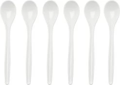 10 X Eierlepels 14cm - Eierlepel Wit - Koffielepels - Theelepels - Dessertlepels - Lepels