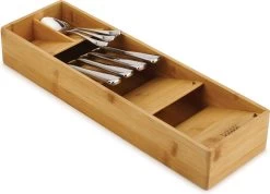 Joseph Joseph Bestek Organizer Bamboe 5-vaks - Small 5-vaks - Sorteervakken, Klaar Voor Gebruik, Duurzaam