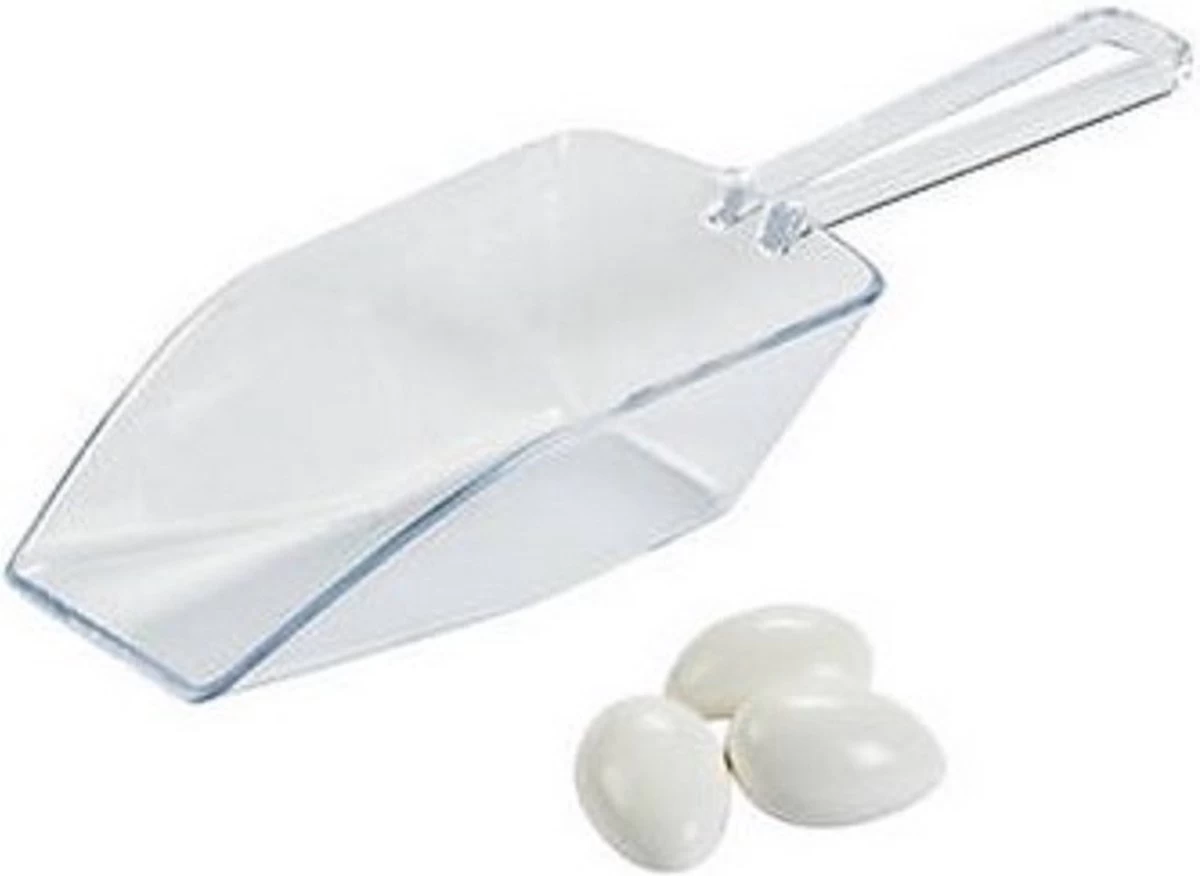 Snoepschep - Transparant - Herbruikbaar - 16 Cm Lang (met Steel) En 5 Cm Diep (de Lepel)