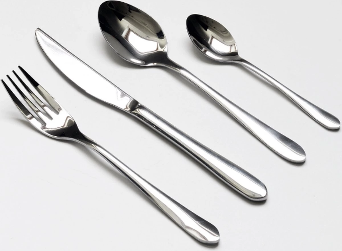 Merkloos Bestekset Luxe Round 24-delig | Premium Quality | 6 Personen