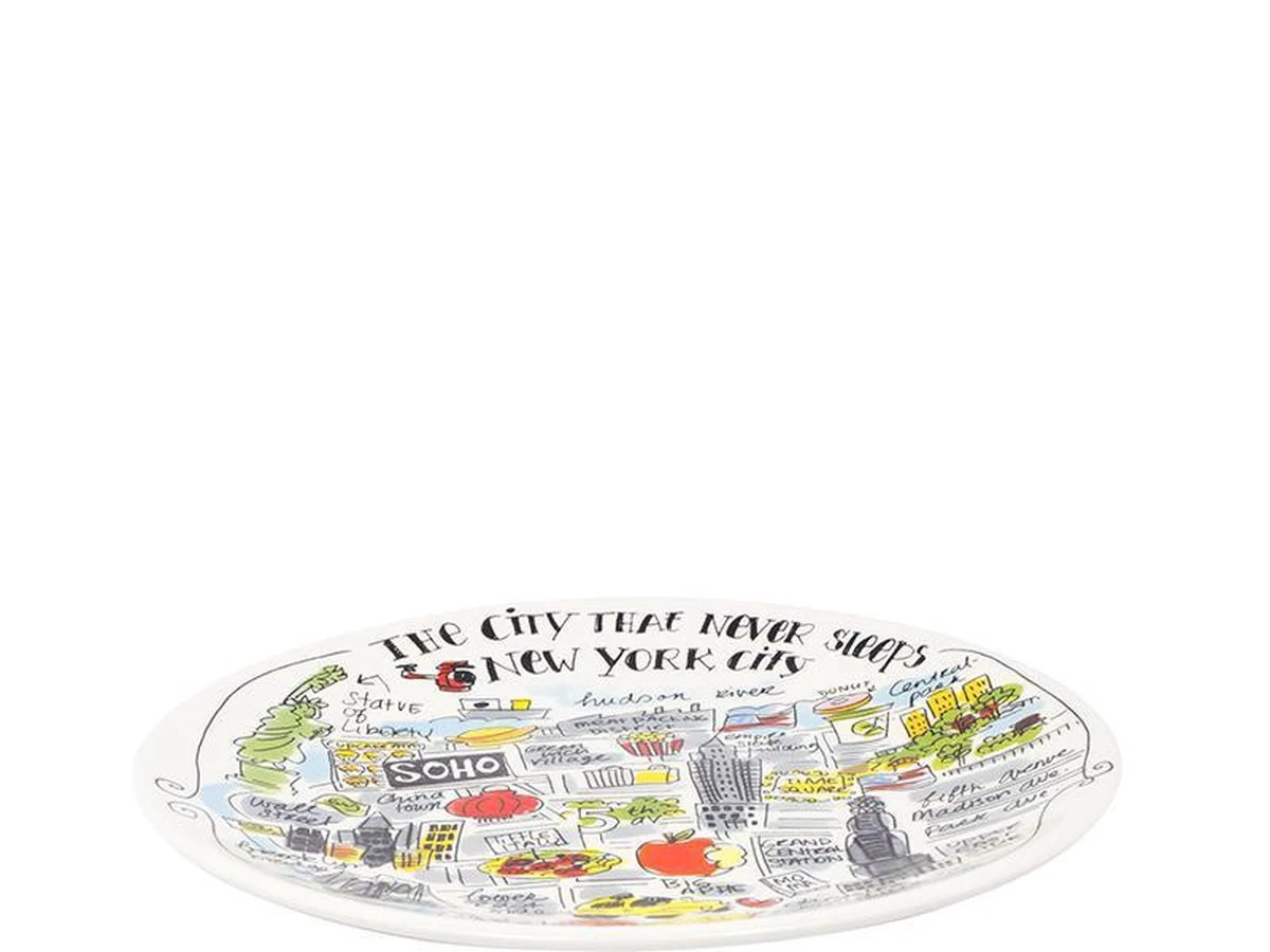 Blond Amsterdam City New York Bord - Ø 22 Cm - Afbeelding 2
