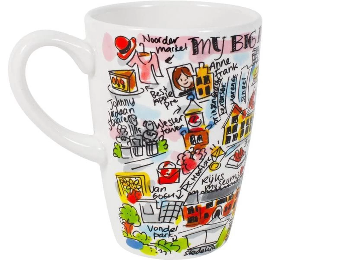 Blond Amterdam CITY Amsterdam XL Mug - Afbeelding 3