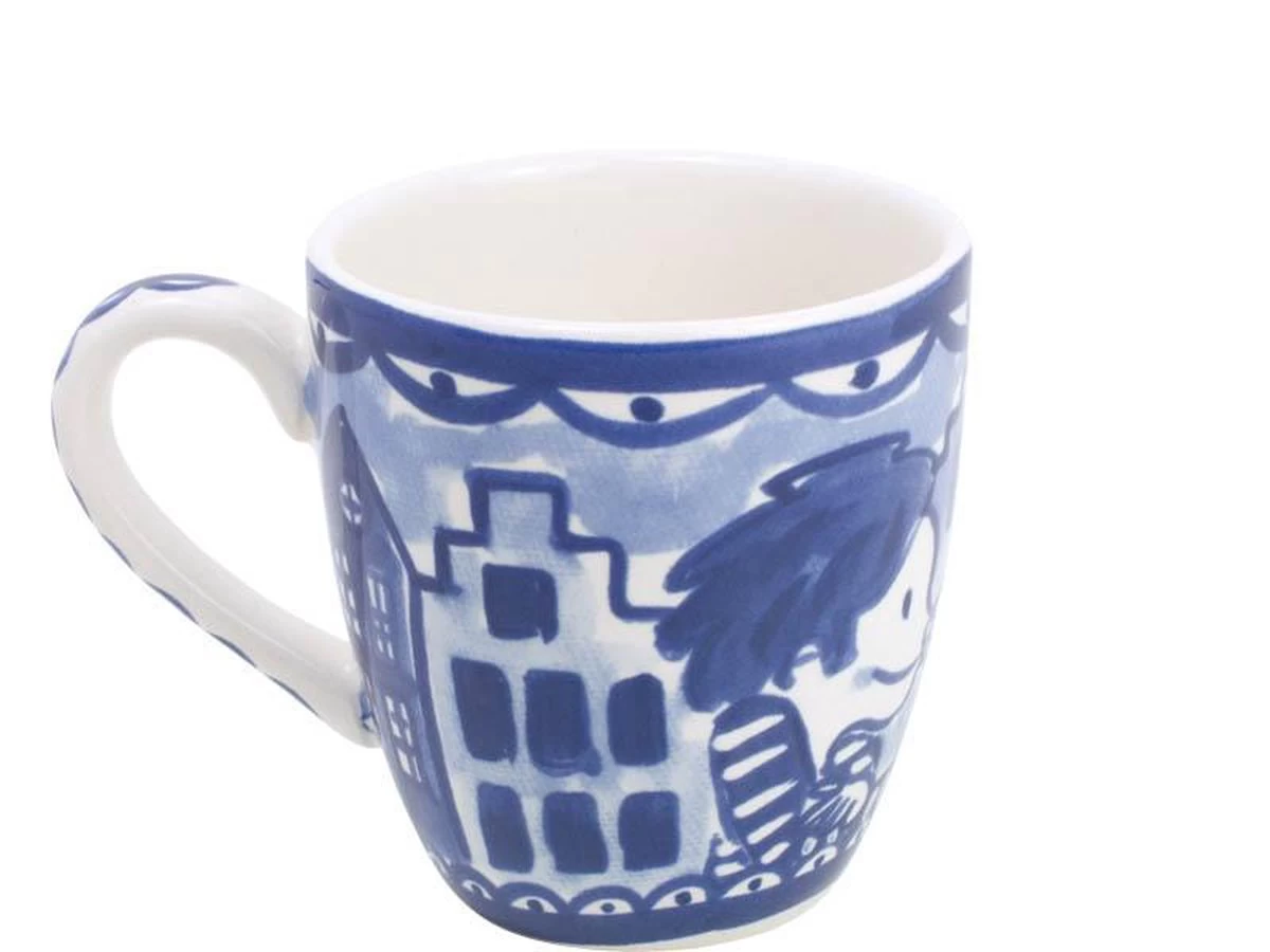 Blond Amsterdam Delfts Blond Minimok - 'Kussend' - Aardewerk - Afbeelding 3