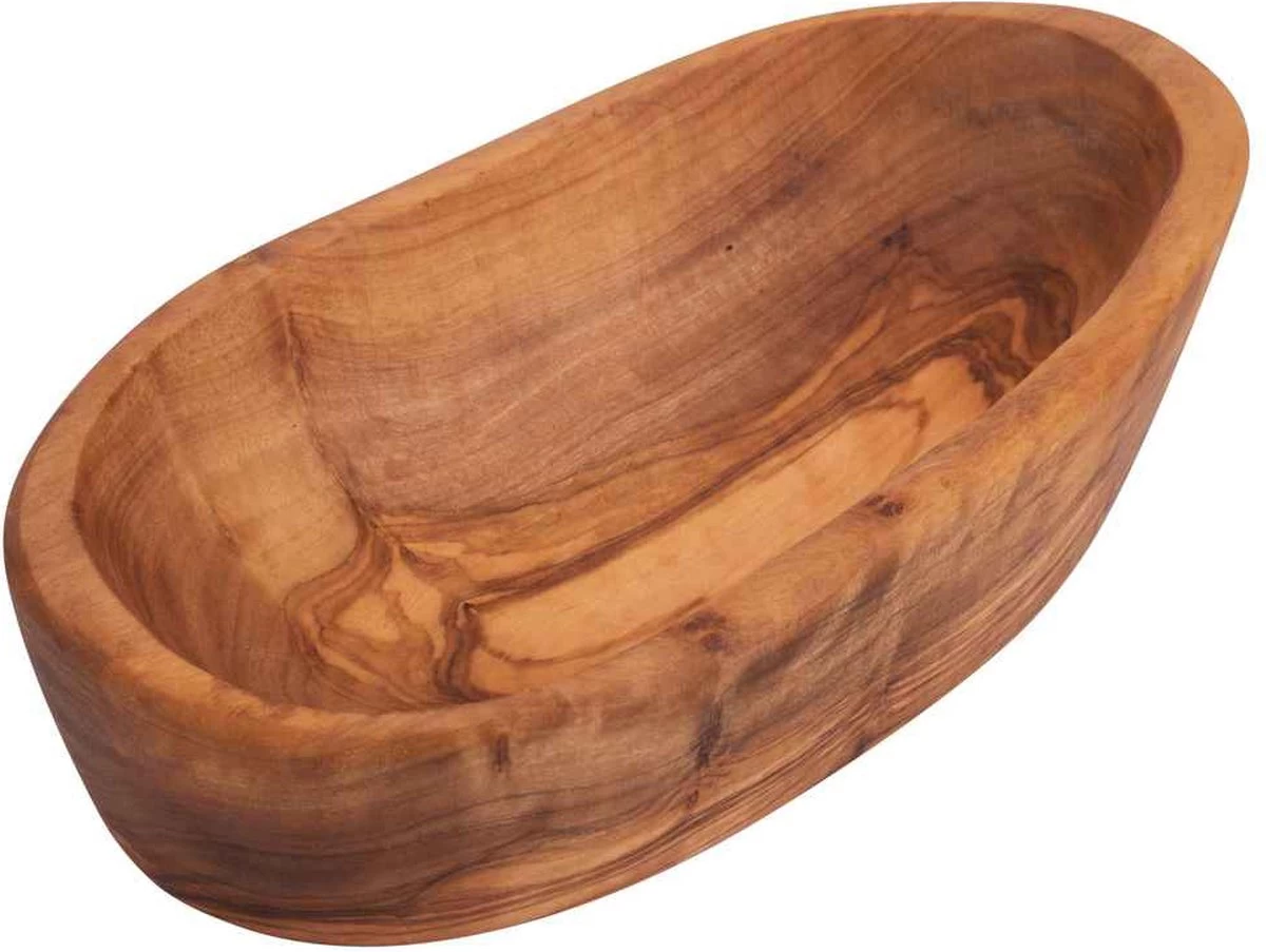 Bowls And Dishes Pure Olive Wood Olijfhouten Schaal Rustique Ovaal 17 Cm - Cadeau Tip! - Afbeelding 4
