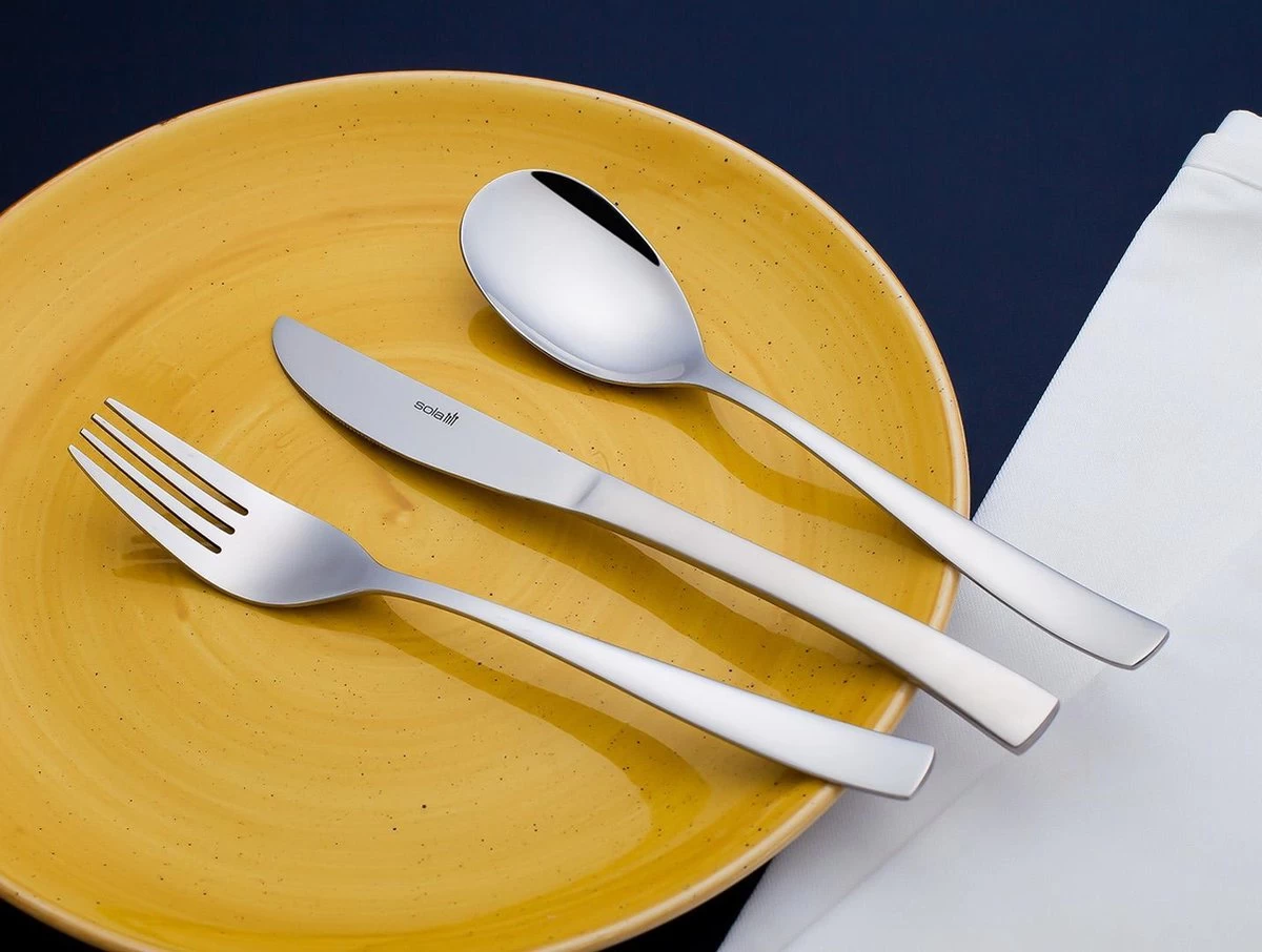 Sola Bestekset Sevilla - Economy - 8 Persoons - 70 Delig - Zilver Chroomstaal 18/0 - RVS - Afbeelding 2