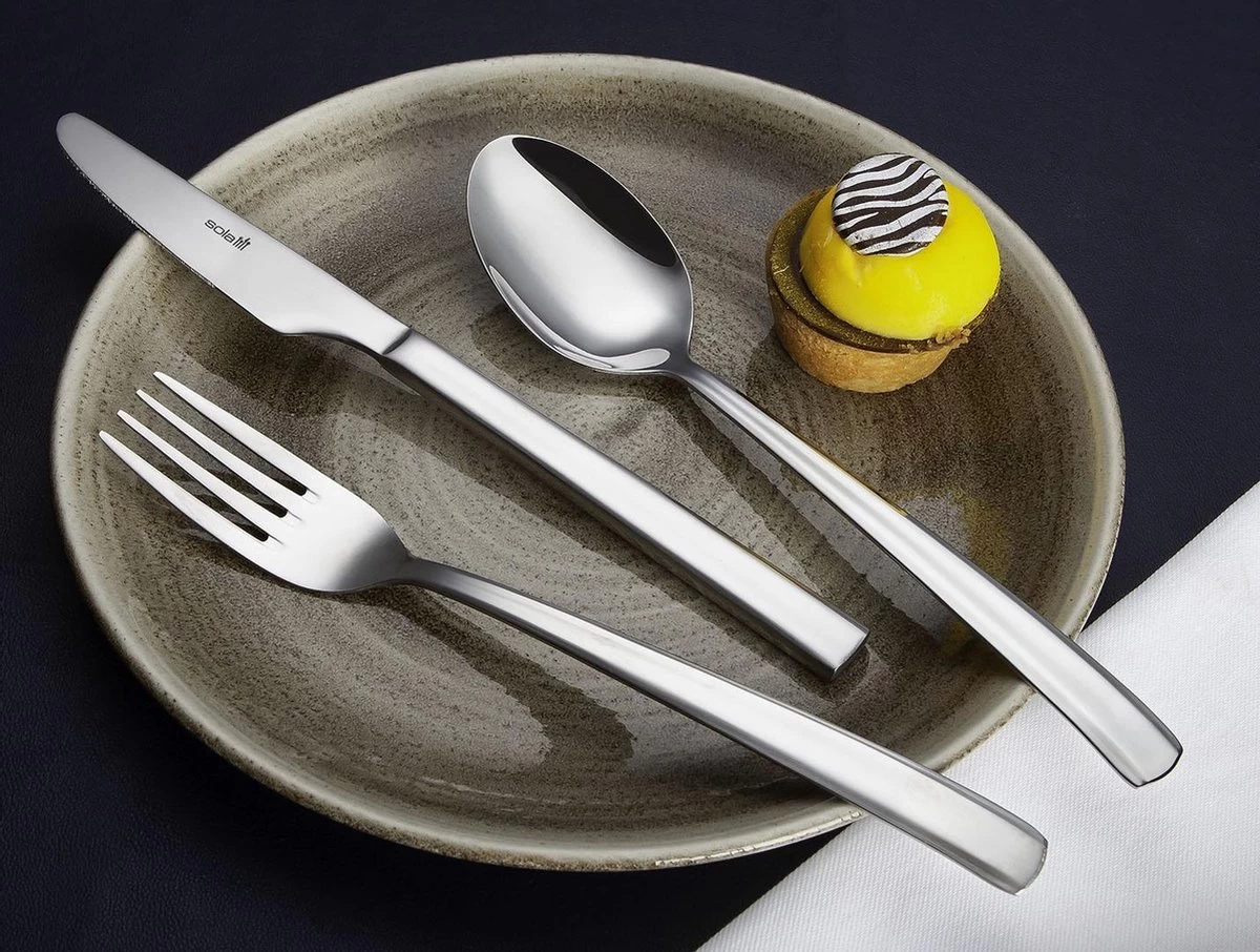 Sola Bestekset Amstel - Economy - 8 Persoons - 70 Delig - Zilver Chroomstaal 18/0 - RVS - Afbeelding 2