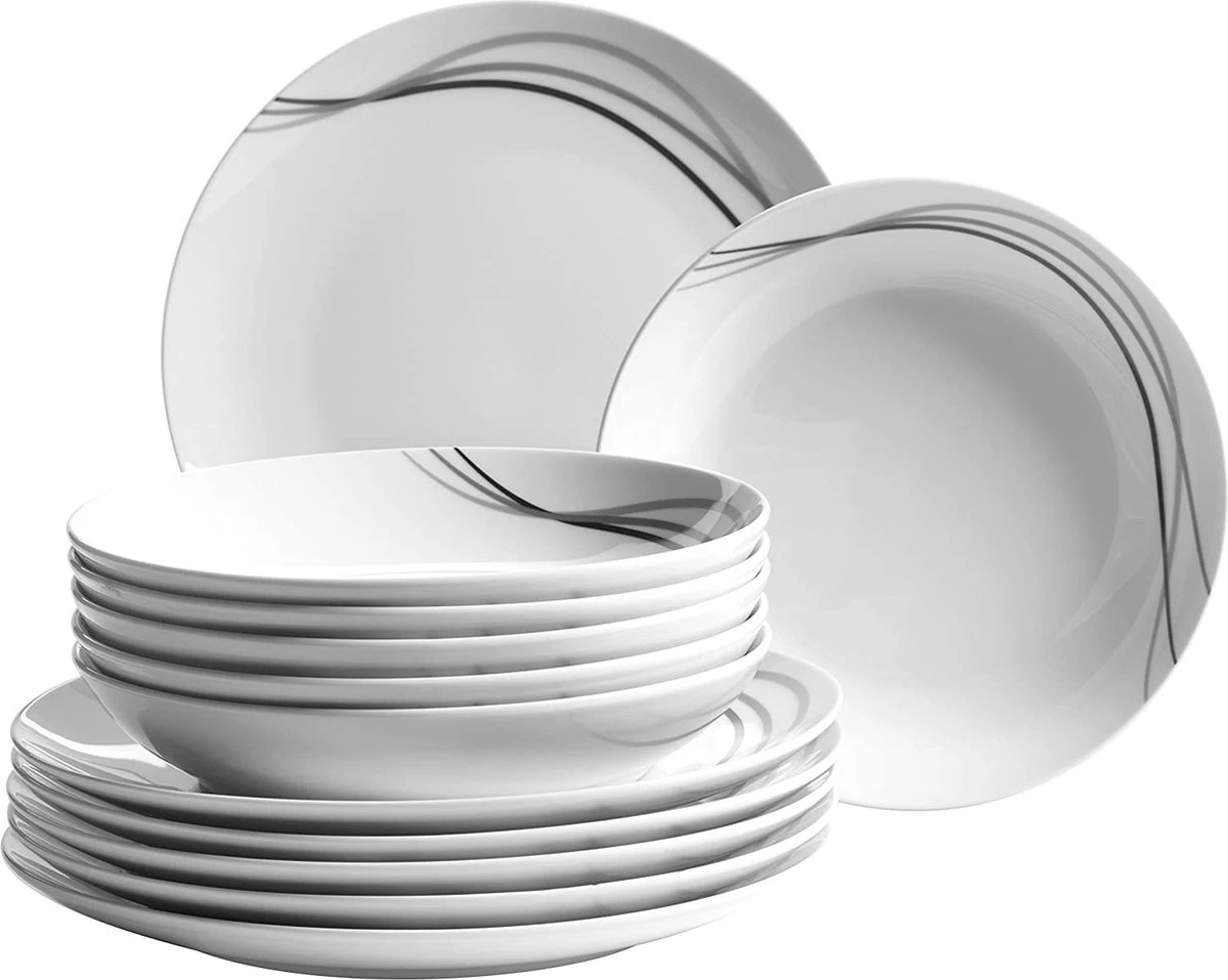 30-delig Porseleinen Servies Voor 6 Personen - Afbeelding 4