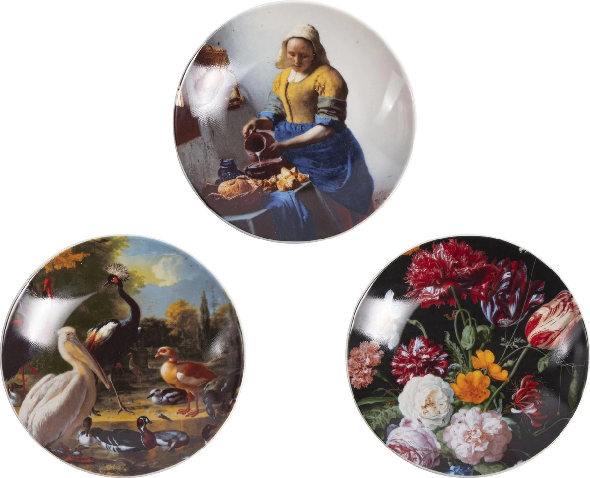 Gusta Hollandse Meesters - Gebaksbordje - ø15cm - Set 3 Stuks - Afbeelding 6