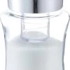 1x Suikerstrooiers Van Glas/metaal 175 Ml - Keukenaccessoires - Suikerstrooiers/suikerpotjes Voor Thuis En In De Horeca
