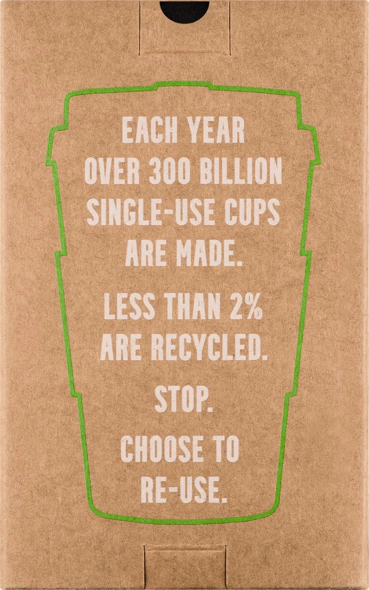 Ecoffee Cup Local Fluff PLA - Koffiebeker To Go 400 Ml - Roze Siliconen - Afbeelding 2