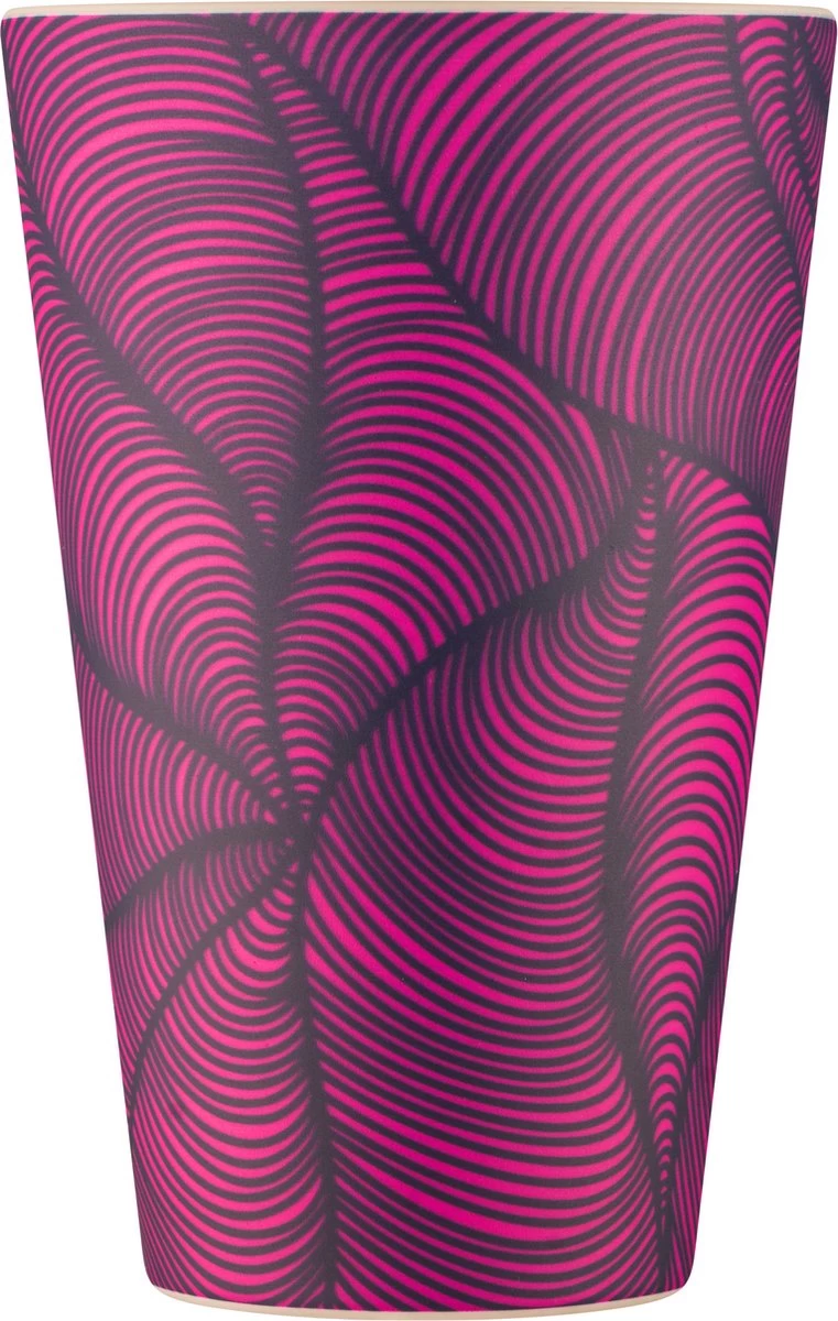 Ecoffee Cup Otrobanda PLA - Koffiebeker To Go 400 Ml - Fuchsia Siliconen - Afbeelding 3