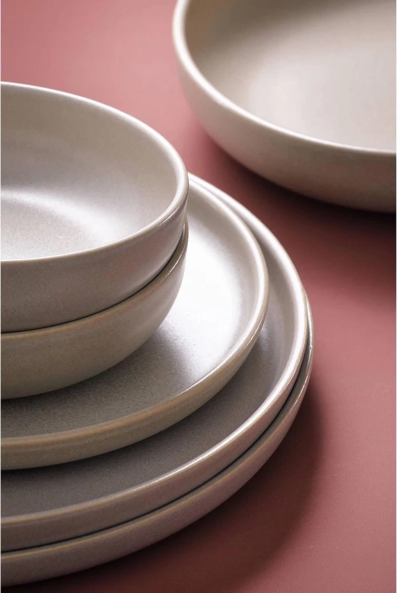 Palmer Serviesset Sandy Loam Stoneware 6-persoons 24-delig Grijs - Afbeelding 6
