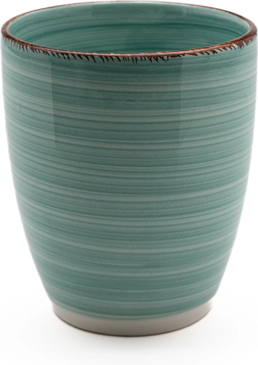 Koffiekopjes - Ocean Blue - Koffiebeker - Unieke Kleuren - Blauw - Set Van 12 Kopjes (ook Los Verkrijgbaar) - 160ML En 340ML - Porselein - Hip En Trendy - Afbeelding 5