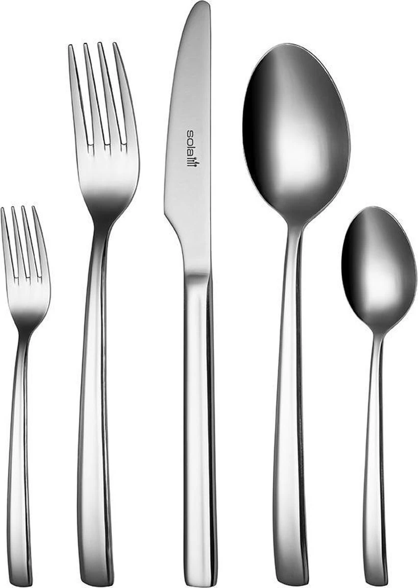 Sola Bestekset Amstel - Economy - 8 Persoons - 70 Delig - Zilver Chroomstaal 18/0 - RVS